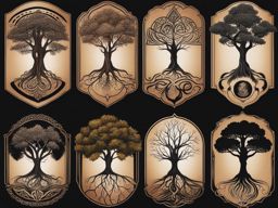 tree of life tattoo concepts, symbolizing growth, connection, and balance. 