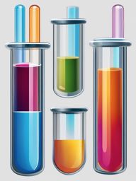 Test Tube clipart - Cylindrical container for mixing and holding liquids, ,color clipart vector style