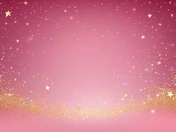 Pink Background With Stars-Delicate pink background with golden stars for a dreamy, celestial feel  background wallpaper