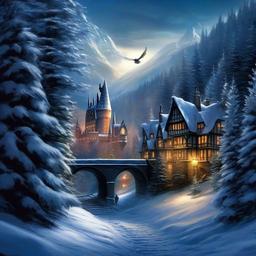 Winter background wallpaper - harry potter winter wallpaper  