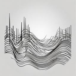 Audio Wave Tattoo - Represents sound and music, reflecting the dynamic and harmonious nature of auditory experiences.  simple tattoo design