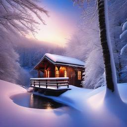 Snow Background Wallpaper - free winter scene wallpapers for desktop  