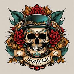 chicano name tattoo  simple vector color tattoo