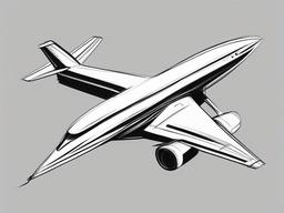 simple drawing of aeroplane  minimal rough sketch scribbles,doodles,black and white