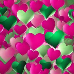 Heart Background Wallpaper - pink and green heart wallpaper  