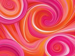 Pink Orange Background-Playful mix of pink and orange swirls, reminiscent of a fruity sherbet  background wallpaper