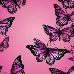 Butterfly Background Wallpaper - background butterfly pink  
