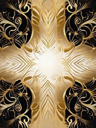 Black and Gold Background - Elegant Black and Gold Decor  intricate patterns, splash art, wallpaper art