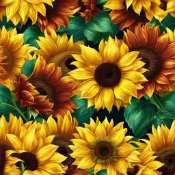 Sunflower Background Wallpaper - glitter sunflower background  