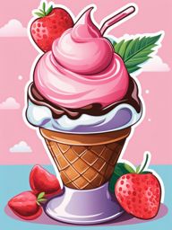 ice cream clipart - a cool and tempting ice cream illustration. 