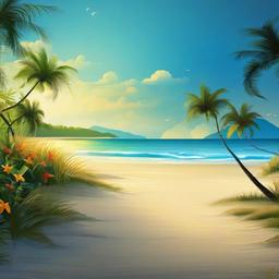 Beach Background Wallpaper - beach background painting  