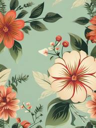 Flower Background Wallpaper - retro floral background  