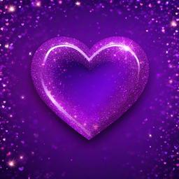 Heart Background Wallpaper - purple glitter heart wallpaper  