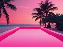 Pink Summer Aesthetic Wallpaper  background