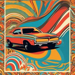 Groovy 70s Style - Capture the spirit of the 1970s with funky patterns and colors. , vector art, splash art, retro t shirt design