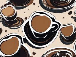 Coffee sticker, Energizing , sticker vector art, minimalist design