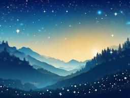 Blue Sky With Stars Background  ,desktop background wallpaper