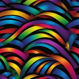 Rainbow Background Wallpaper - rainbow with black background  
