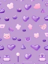 Kawaii Purple Wallpaper - Pastel purple with kawaii style  ,mobile iphone background wallpaper