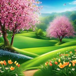 spring screen wallpaper  ,background wallpaper