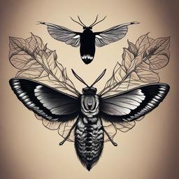 moth and magpie tattoo  