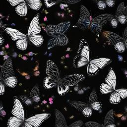 Butterfly Background Wallpaper - butterfly black background wallpaper  