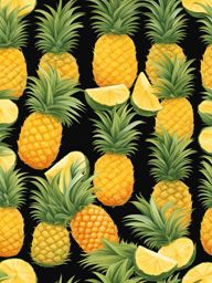 pineapple clipart: juicy pineapple ready to be savored. 