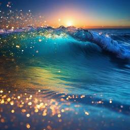 Ocean Background Wallpaper - ocean glitter wallpaper  