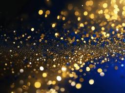 Blue And Gold Sparkle Background  