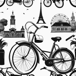 bike clipart black and white 