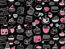 Cute Aesthetic Black Wallpapers  ,desktop background wallpaper