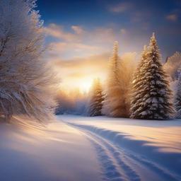 Snow Background Wallpaper - christmas snow scene backdrop  