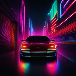 Neon Background Wallpaper - neon car background  