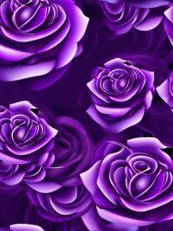 Purple iPhone Wallpaper - Digital Royal Purple Roses for iPhone, Futuristic Elegance  intricate patterns, splash art, wallpaper art