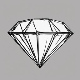 sketch of a diamond  minimal rough sketch scribbles,doodles,black and white