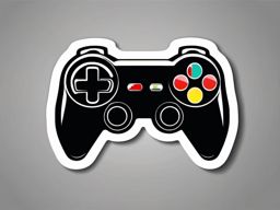 Game Controller Sticker - Video game controller for gamers, ,vector color sticker art,minimal