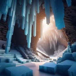 minecraft ice 
cave 
