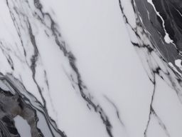 Marble showcasing a light gray surface and dramatic black veining top view, product photoshoot realistic background, hyper detail, high resolution