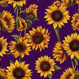 Sunflower Background Wallpaper - sunflower purple background  