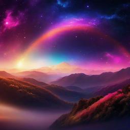 Galaxy Background Wallpaper - galaxy rainbow background  