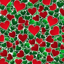 Heart Background Wallpaper - red green heart wallpaper  