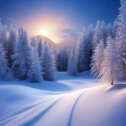 Winter background wallpaper - winter 3d wallpaper  