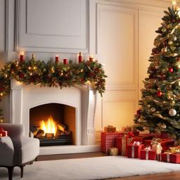 Christmas Background Wallpaper - christmas fireplace zoom background  