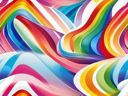 Rainbow White Background  