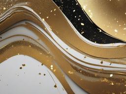 Gold Glitter Marble Background  