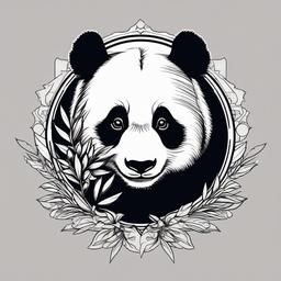 panda bear tattoo designs  simple vector color tattoo