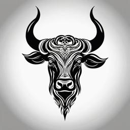 taurus bull tattoo ideas  simple vector color tattoo