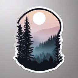 Fog sticker- Mysterious and ethereal, , sticker vector art, minimalist design