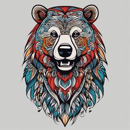 the bear carmy tattoos  simple vector color tattoo