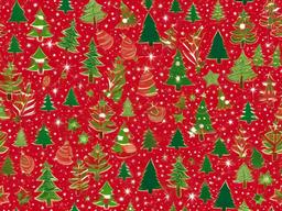 Red Green Christmas Background  